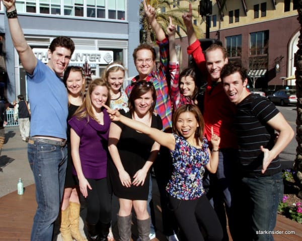 The cast of GREASE ready to show Loni how to hand jive.