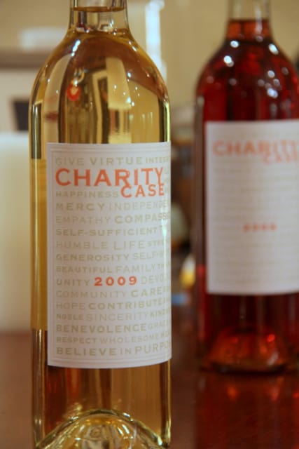 Charity Case Foundation wine - '09 Sauvignon Blanc and '08 Rose