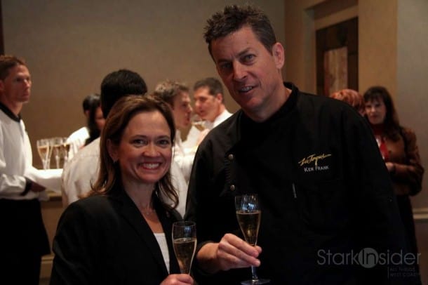 Master Sommelier Andrea Robinson and Chef Ken Frank (La Toque)