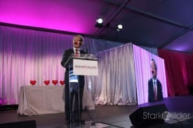 San Francisco Mayor Ed Lee addresses supporters at the 2011 Heroes & Hearts Luncheon.