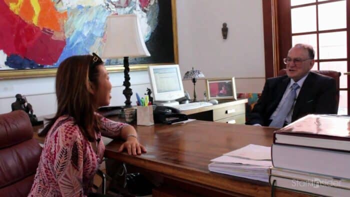 Jan Shrem with Loni Stark of Stark Insider