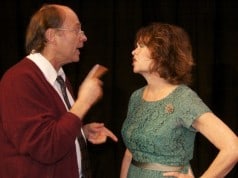 Tom Woosnam and Pennell Chapin in Coastal Rep's production of Who's Afraid of Virginia Woolf?