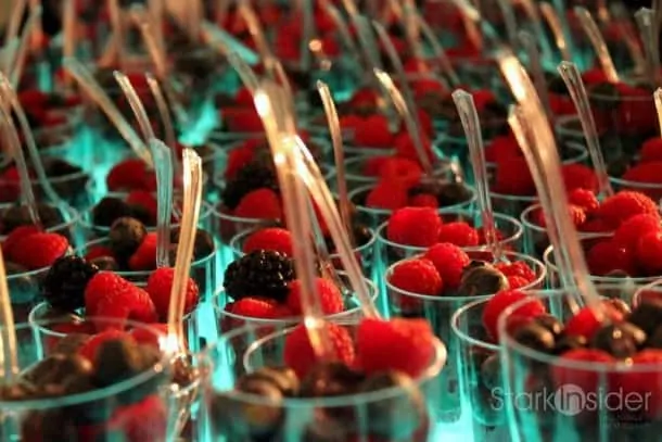 Fruit cups at Pebble Beach Food & Wine