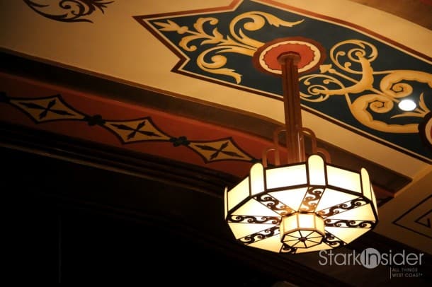 Each of these restored lights can descend to floor level for cleaning.