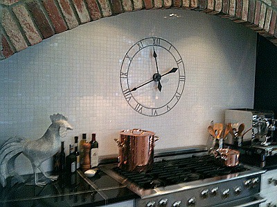 Marble tile tick-tock