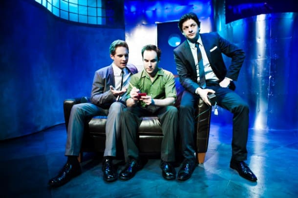 Craig Marker, Gabriel Marin & Cole Alexander Smith in 'Wirehead' at SF Playhouse.