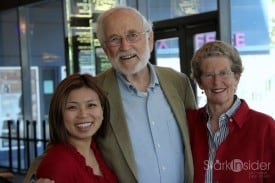 Sandwiched in Red: Philip Hammer flanked for fun by Loni and former San Jose mayor Susan Hammer.