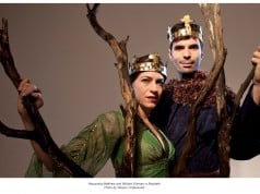 Marin Shakespeare Company presents "Macbeth," featuring Alexandra Matthew and William Elsman, with performances presented outdoors at Forest Meadows Amphitheatre in San Rafael.