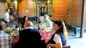 The Godfather of film and wine, Francis Ford Coppola, joins us for lunch upstairs in the open air barrel room.