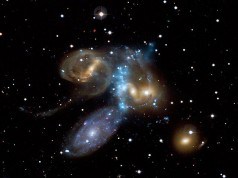 Galaxy Collision in Action (NASA)