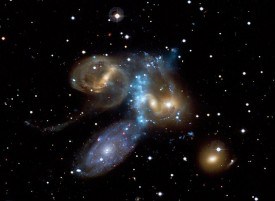 Galaxy Collision in Action (NASA)