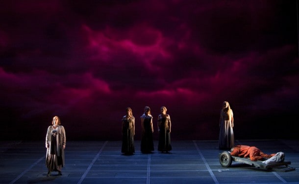 Nina Stemme (Brünnhilde), Stacey Tappan (Woglinde), Renee Tatum (Flosshilde), Lauren McNeese (Wellgunde), Melissa Citro (Gutrune) and Ian Storey (Siegfried).