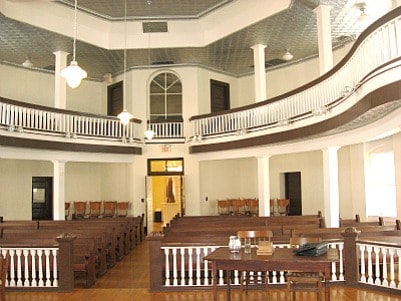 The courthouse balcony