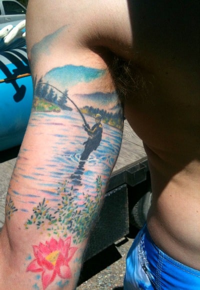 Our 10,000 waves guide gorgeous "fly fishing tat"