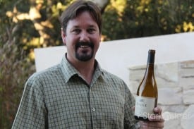 Monterey winemaker Peter Figge with his '09 Chard.