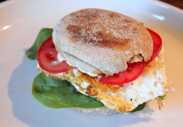 'Break the Rules' egg muffin sandwich