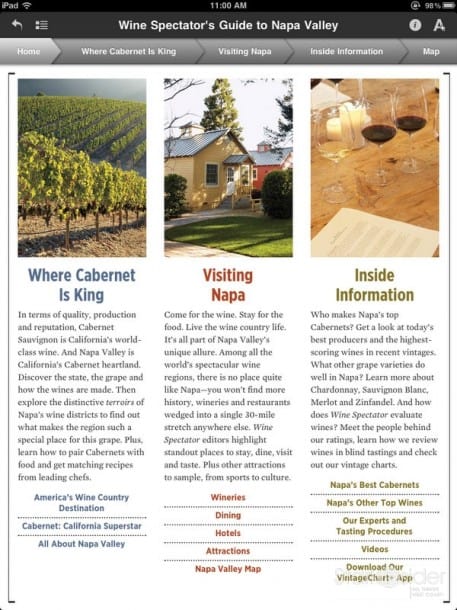 App of the Day - Wine Spectator for iPad