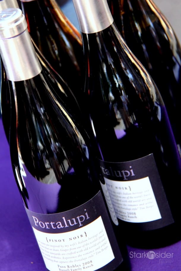 This 2008 Portalupi Paso Robles Russell Family Ranch Pinot was a bit of a gem. New to me. Black fruit, smooth- great example of Pinot. $45.