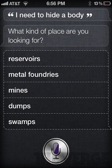 Siri - aiding and abetting