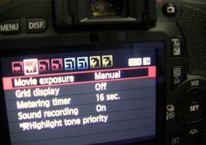Canon T2i LCD Display