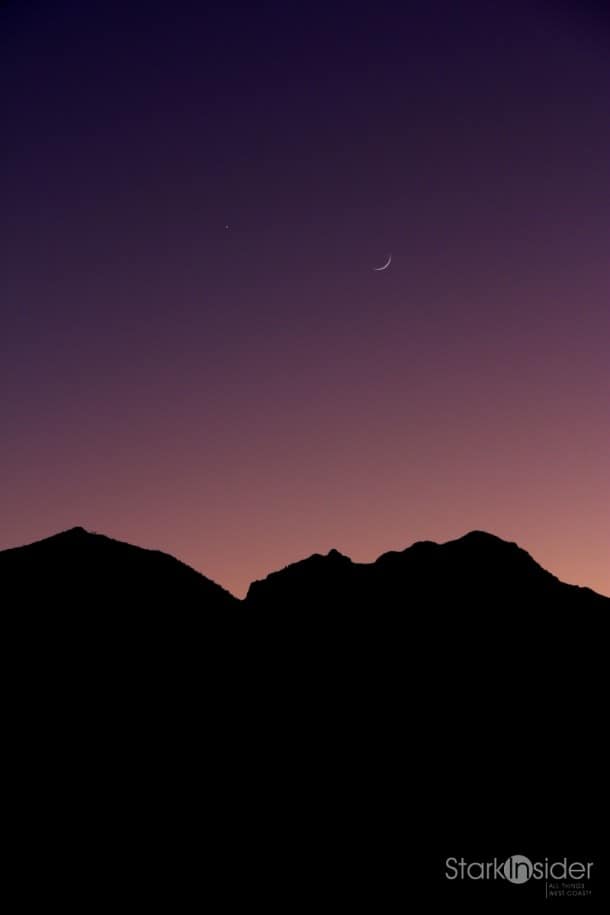 Moon over Sierra de La Giganta