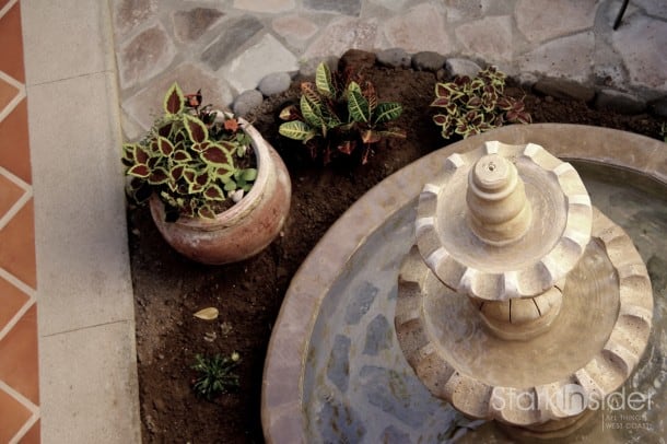 Fountain in Loreto Bay home.