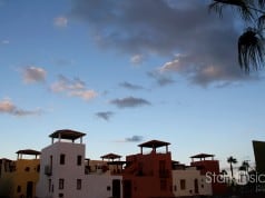 Skies clearing in Loreto Bay