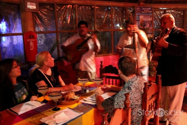 Dining at La Palapa.