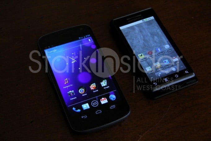 Samsung Galaxy Nexus and Motorola Droid