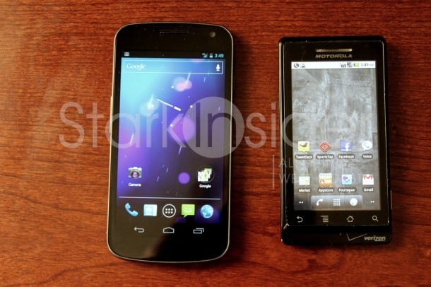 Samsung Galaxy Nexus and Motorola Droid
