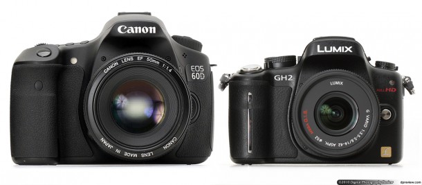 Canon EOS 60D vs. Panasonic GH2
