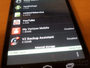 Verizon Bloatware on Galaxy Nexus