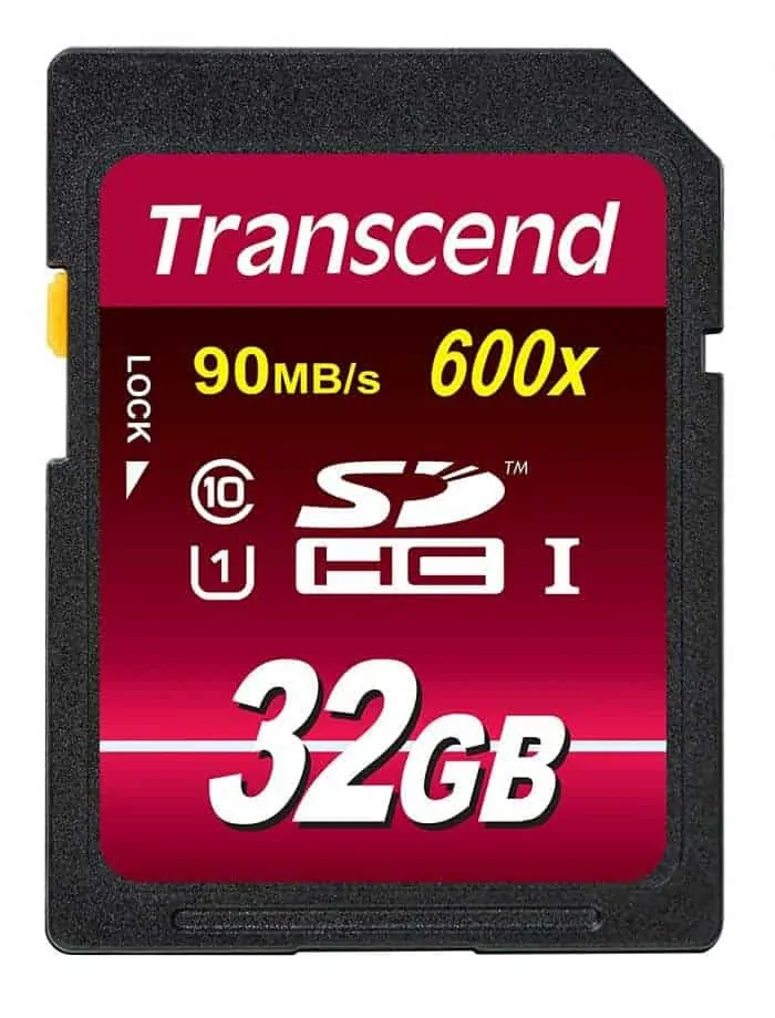 Transcend 32GB SDHC Class 10 UHS-1 Flash Memory Card Up to 90MB/s 
