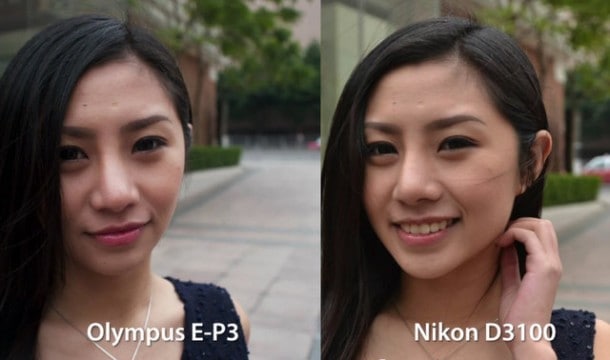 Olympus E-P3 vs. Nikon D3100 Mirrorless vs DSLR