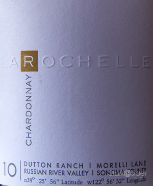 La Rochelle Chardonnay Dutton Ranch Russian River Valley