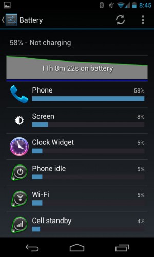 Nexus 4 Battery Life