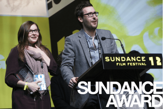First time filmmakers Lisanne Pajot, and James Swirsky find themselves on stage at Sundance receiving and award for their documentary about tye trials and tribulations of video game development.