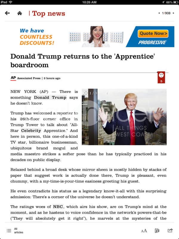 News Republic 3.0 for iPad, Android Tablets