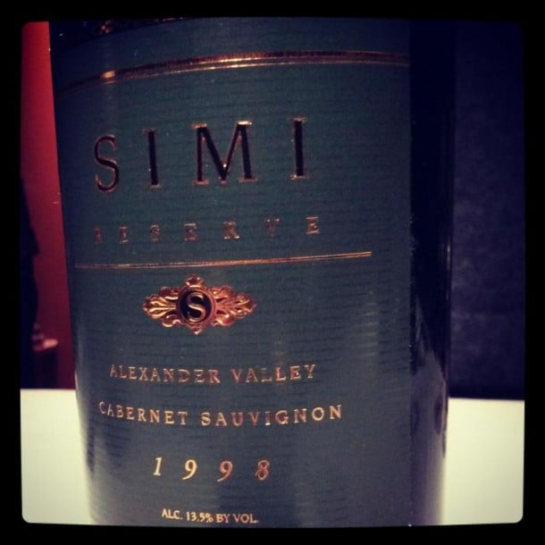 Simi 1998 Cabernet Sauvignon Reserve - Alexander Valley, Napa