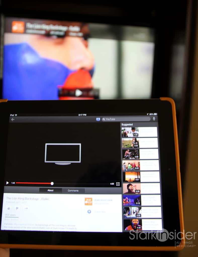 How To Stream Youtube Videos To A Tv Using An Iphone Ipad Stark Insider