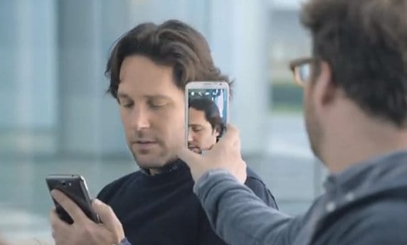 "The Big Pitch" - actors Paul Rudd and Seth Rogen star in Samsung's $15 million Super Bowl ad featuring Android smartphones.