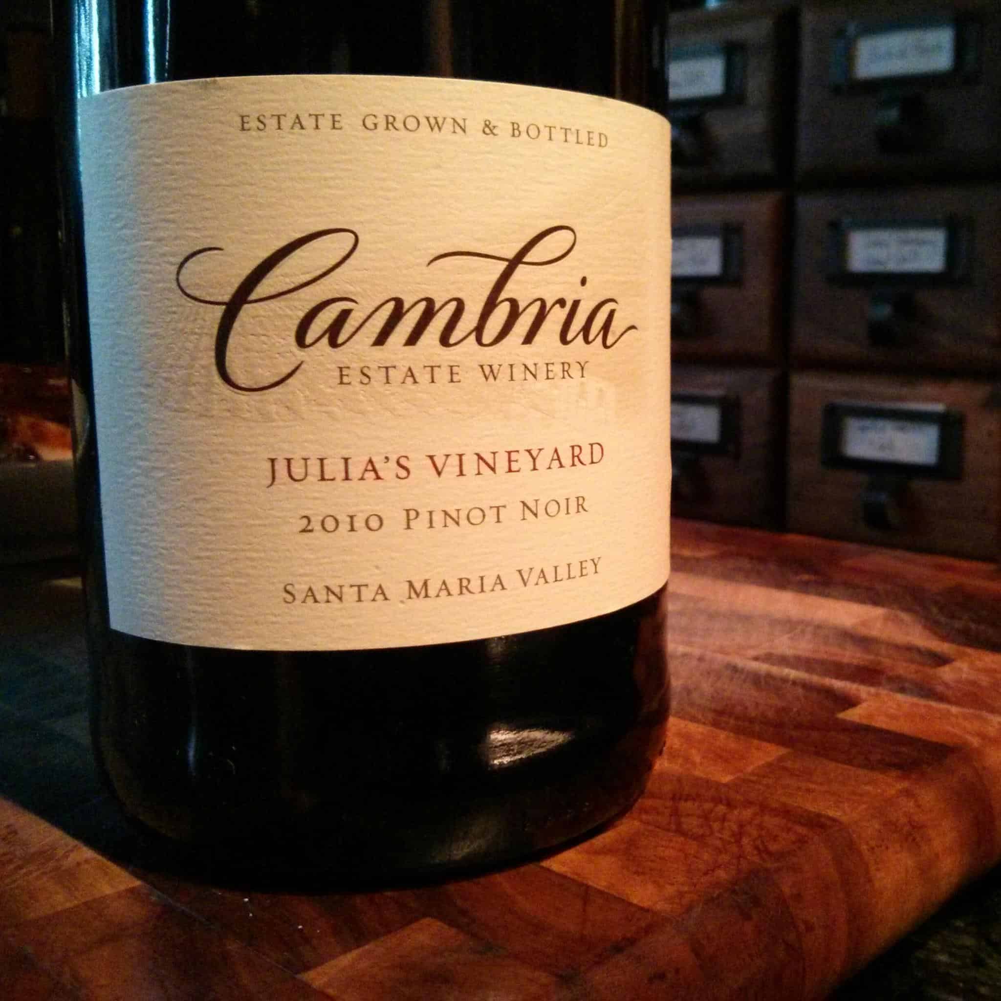 Wine of the Week Cambria Estate Winery 2010 Pinot Noir Stark Insider