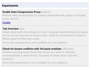 Go to "chrome://flags" and select "Enable Data Compression Proxy" to enjoy faster, bandwidth efficient web browsing.