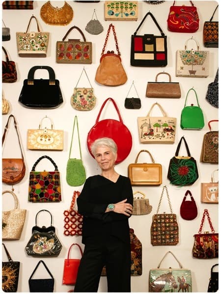 Just a small sampling of Davis's purses