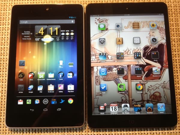 Nexus 7 (Asus) vs. iPad Mini (Apple): Can Apple still command a premium for its tablets?
