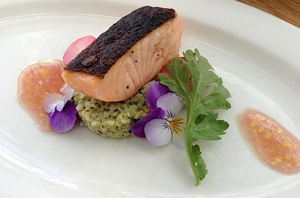 Salmon was almost too pretty to eat