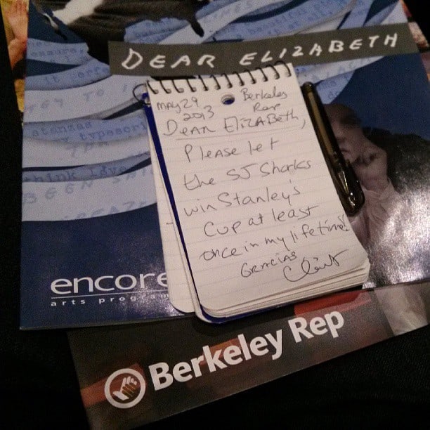 Dear Elizabeth - Play Berkeley Repertory Theatre