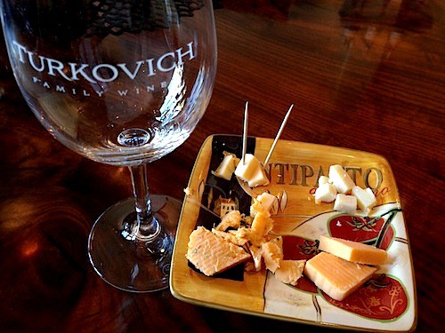 Excellent wine and cheese at Turkovich tasting room