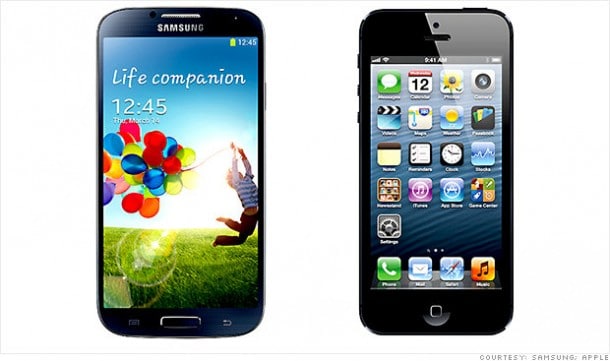 Samsung Galaxy S4 vs. Appl iPhone 5