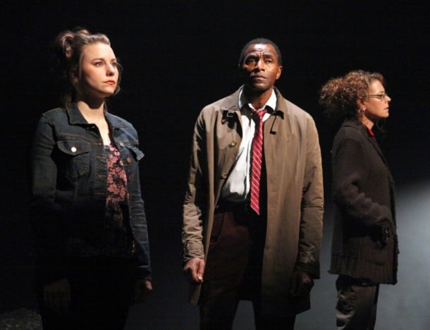 Marissa Keltie, Carl Lumbly, and Stacy Ross in the first American production of Mark O'Rowe's "Terminus" at Magic Theatre. 